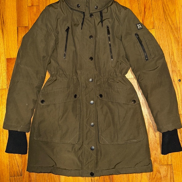 BCBGeneration Parka Jacket - Olive Green // Size Small - Picture 3 of 8